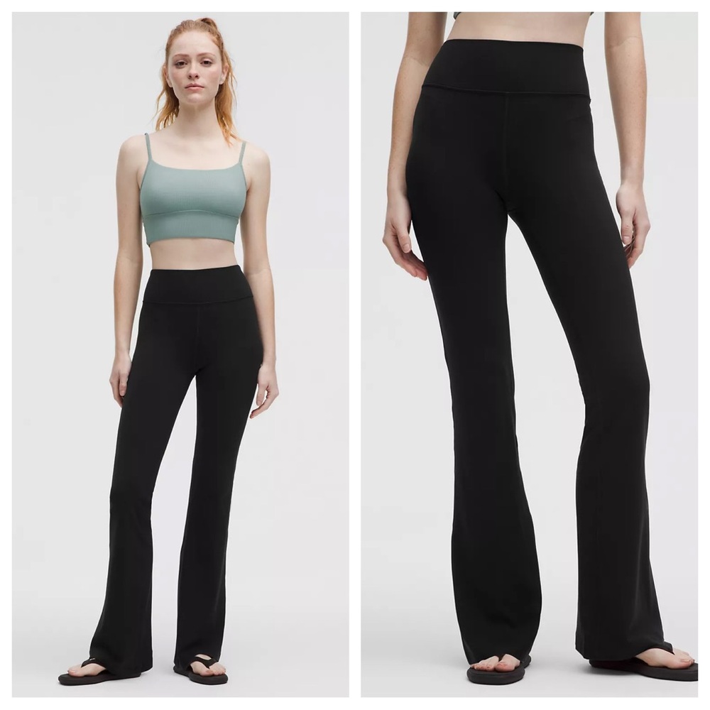 Lululemon Groove Nulu HR High Rise Flared Pant in Black